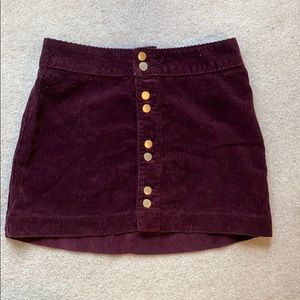 Abercrombie Corduroy Skirt